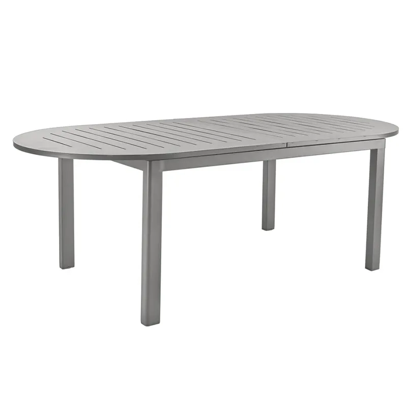 Lomma Esstisch 110x220-280 cm elipse Khaki von Brafab – Produktfoto