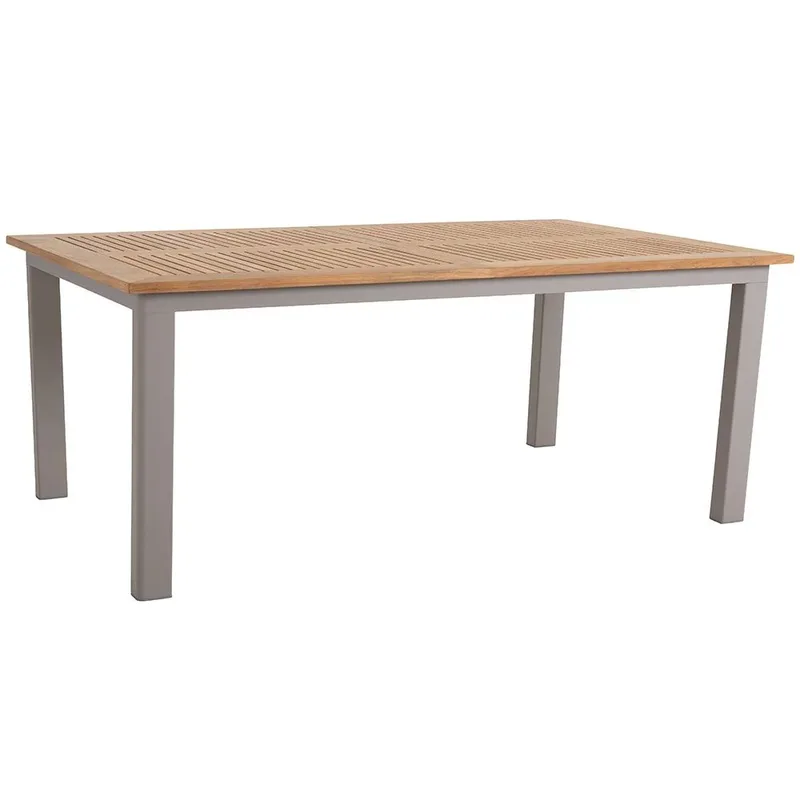 Lyon Esstisch 224-304X100 cm Khaki/Teak von Brafab – Produktfoto