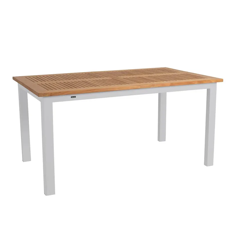 Lyon Esstisch 95x152-210cm - Hellgrau/Teak by Brafab – product photo