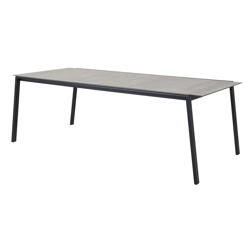 Lyra Esstisch 100x220 cm mit Glas von Brafab – Produktfoto