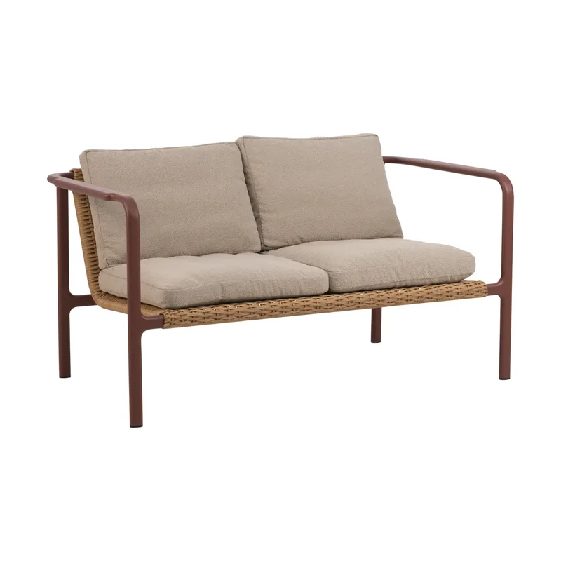 Motty Sofa Zin red-teddy beige, 2-sitzig by Brafab – product photo