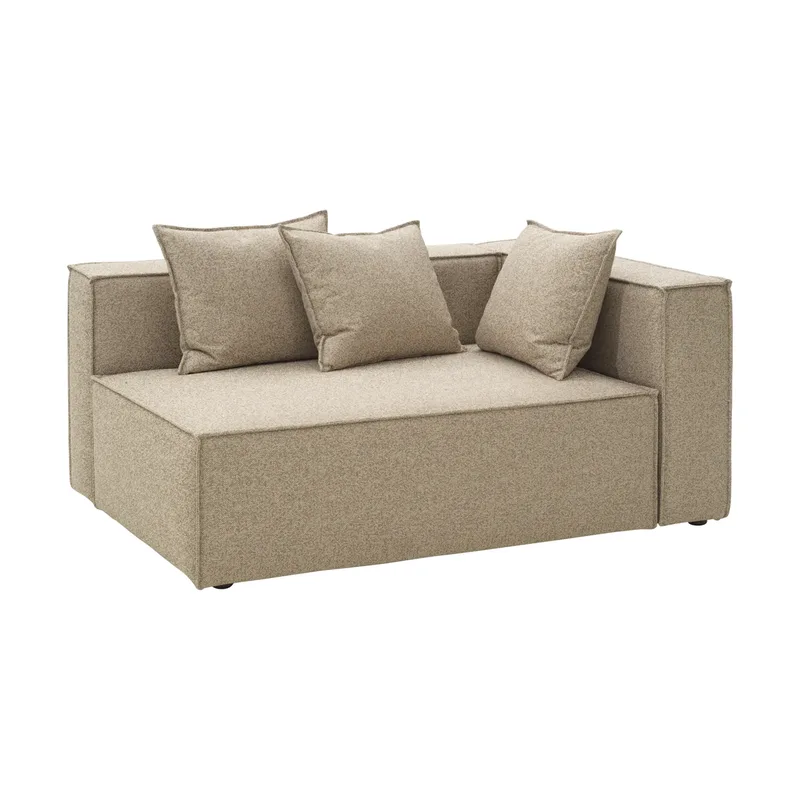 Muki Sofamodul Light taupe, Abschluss links van Brafab – productfoto