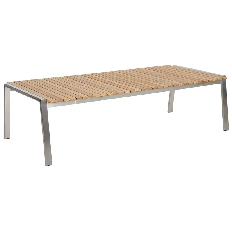 Naos Couchtisch 75x140 cm Teak/Edelstahl von Brafab – Produktfoto