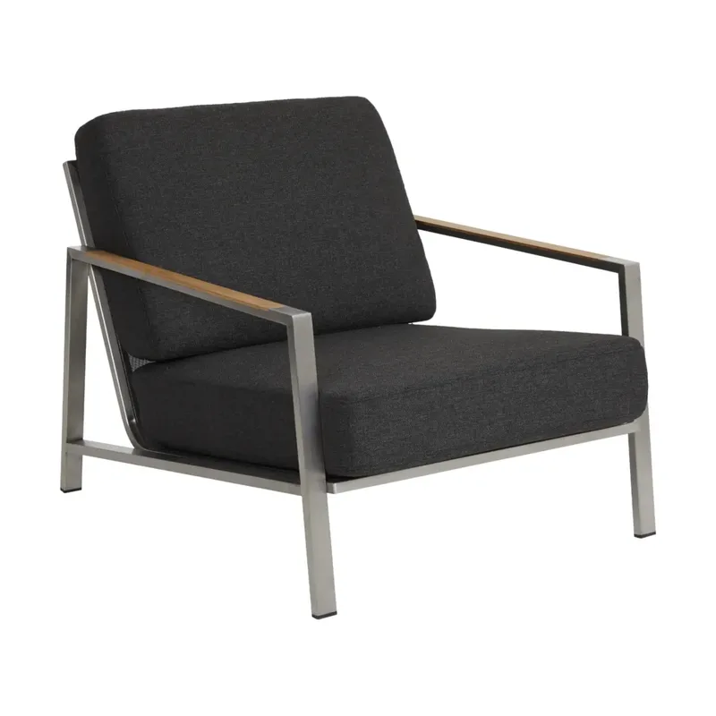 Naos Sessel Edelstahl-nearly black by Brafab – product photo