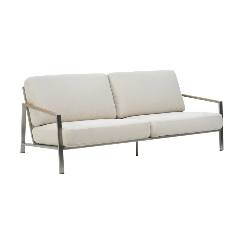 Naos Sofa Stainless steel-dot beige, 2,5-Sitzer van Brafab – productfoto
