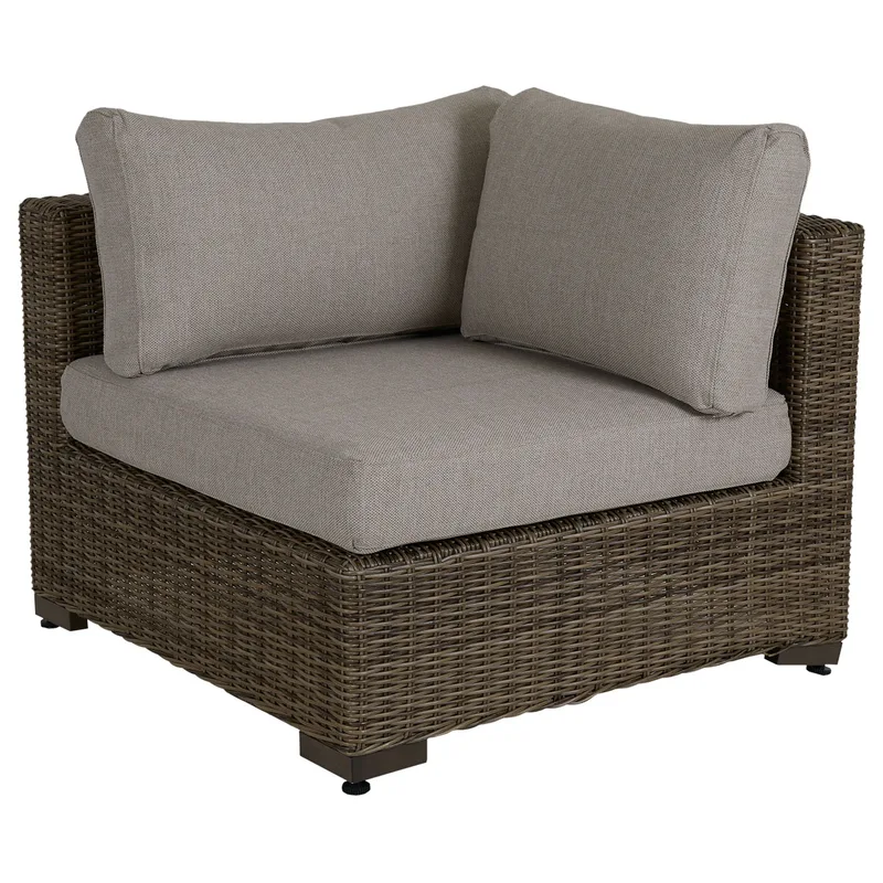 Ninja Ecke rustikales Rattan inkl. wasserabweisender Kissen de Brafab – photo du produit