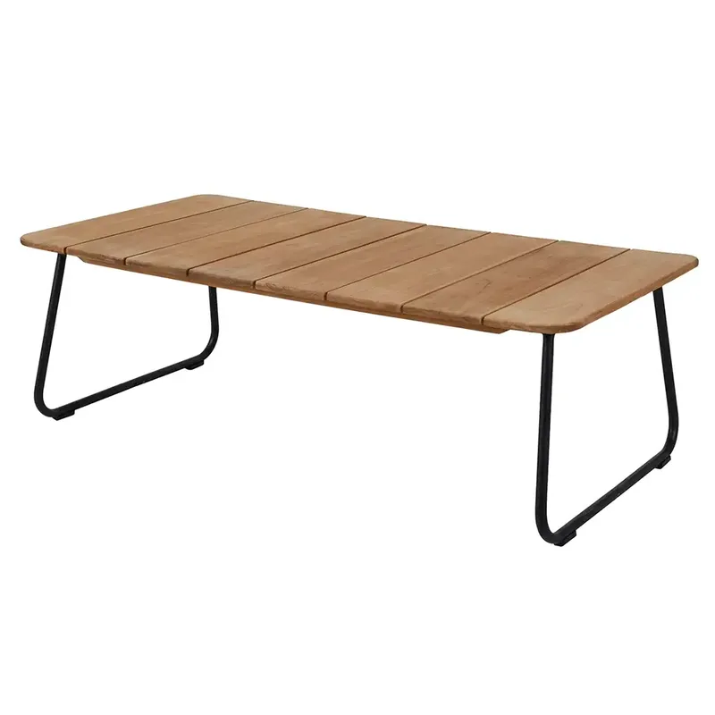Nolli Couchtisch 70x140 cm schwarz/teak von Brafab – Produktfoto