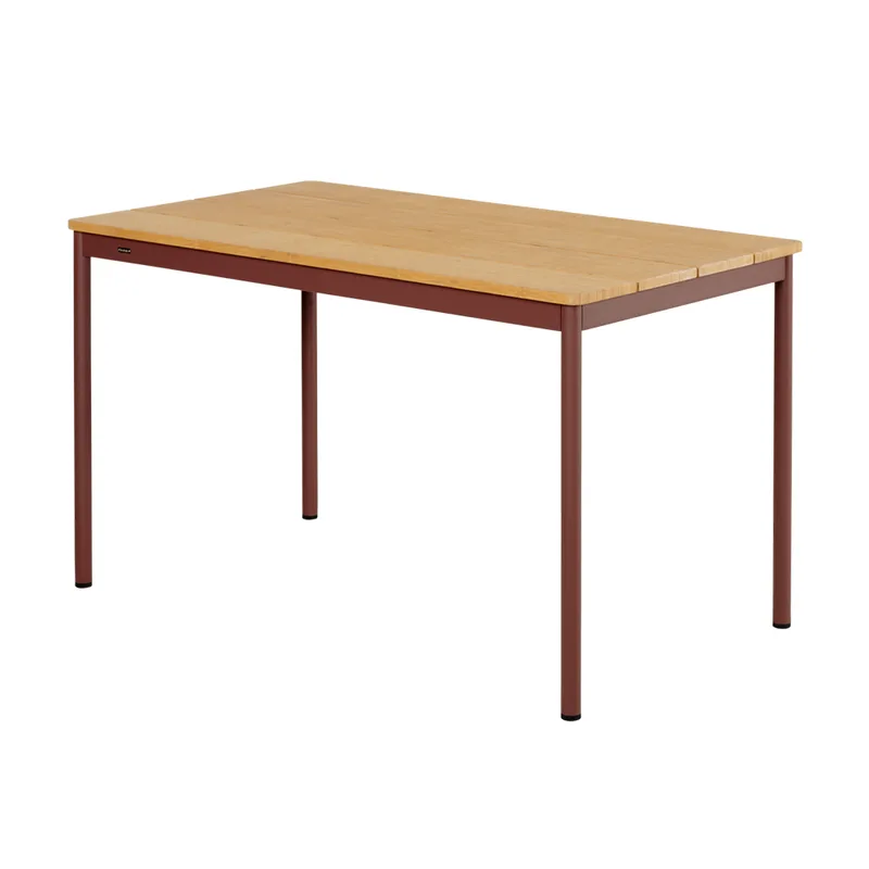 Nox Bistro esstisch 70x125 cm Bambu/Zin Red von Brafab – Produktfoto