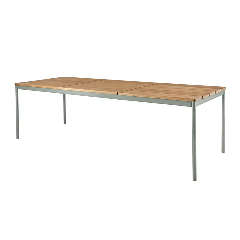 Nox Esstisch 90x238 cm Bambus / Dusty Green von Brafab – Produktfoto