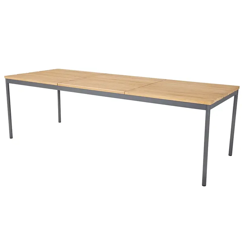 Nox Esstisch 90x240 cm anthrazit/teak von Brafab – Produktfoto