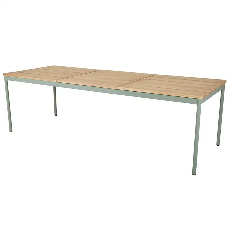 Nox Esstisch 90x240 cm grün/teak de Brafab – photo du produit