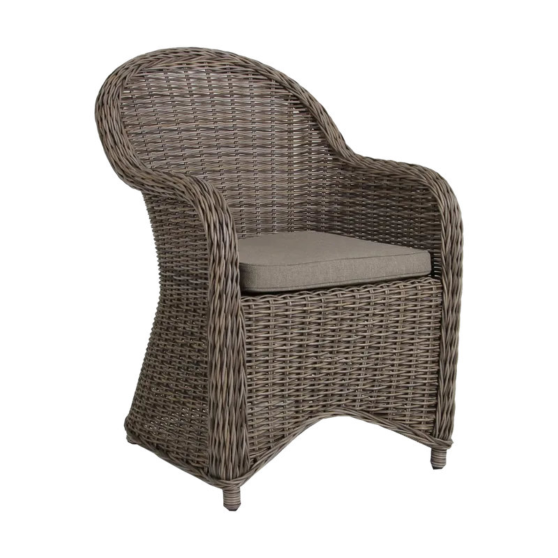 Paulina Armsessel mit Sitzkissen Rustikal-beige by Brafab – product photo