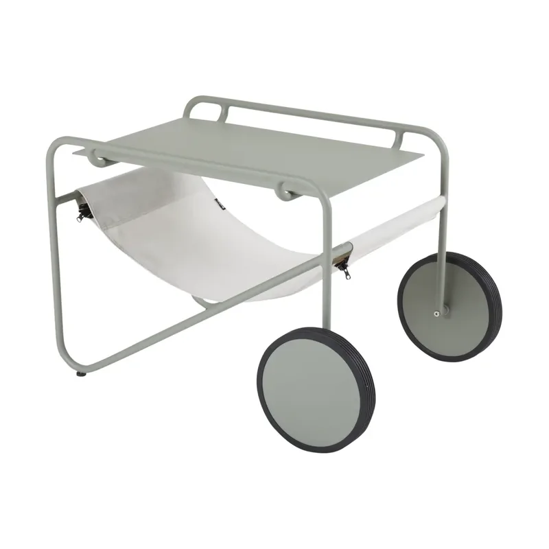 Poul Table Beistelltisch Dusty green-off white, 72x44 cm fra Brafab – produktbillede