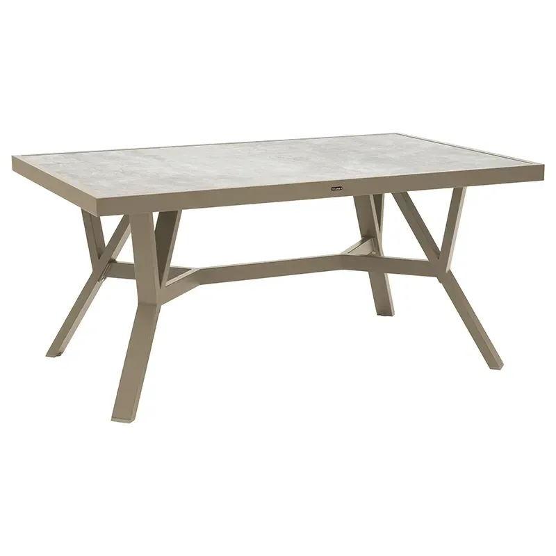 Samvaro tisch 90x140 cm inklusive Glasplatte Khaki von Brafab – Produktfoto