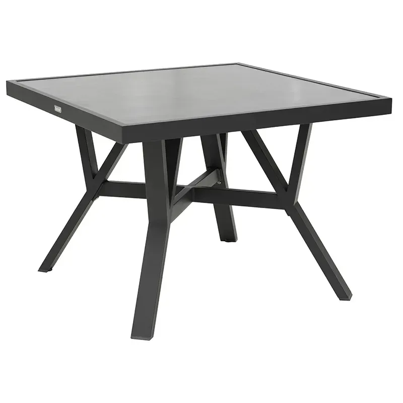 Samvaro tisch 90x90 cm inklusive Glasplatte Anthrazit von Brafab – Produktfoto