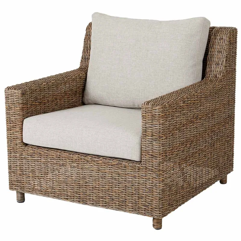 Sandkorn Sessel natürliches synthetisches Rattan von Brafab – Produktfoto