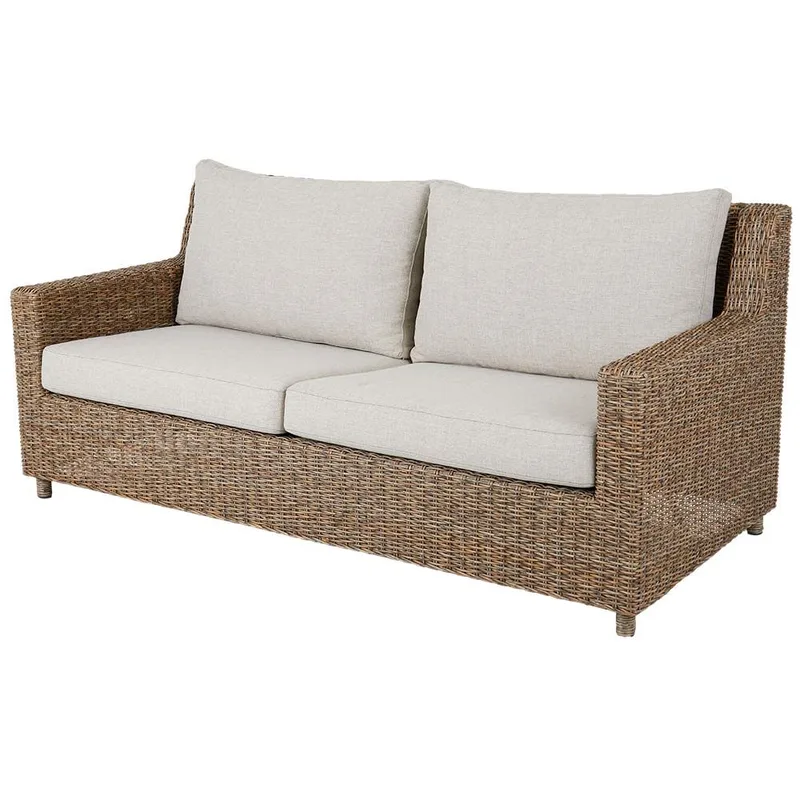 Sandkorn Sofa Natur Rattan von Brafab – Produktfoto