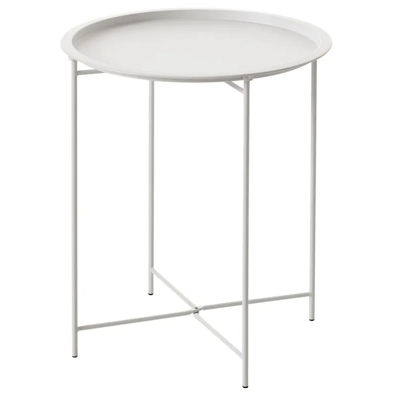 Sangro Tablett Tisch 46 cm weiß von Brafab – Produktfoto
