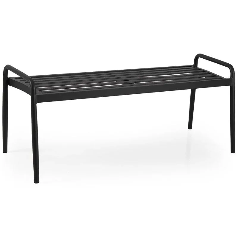 Sonnac Bank 51x124 cm schwarz von Brafab – Produktfoto