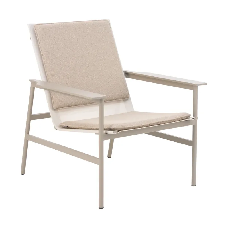 Soro Lounge­sessel Khaki-teddy beige de Brafab – photo du produit