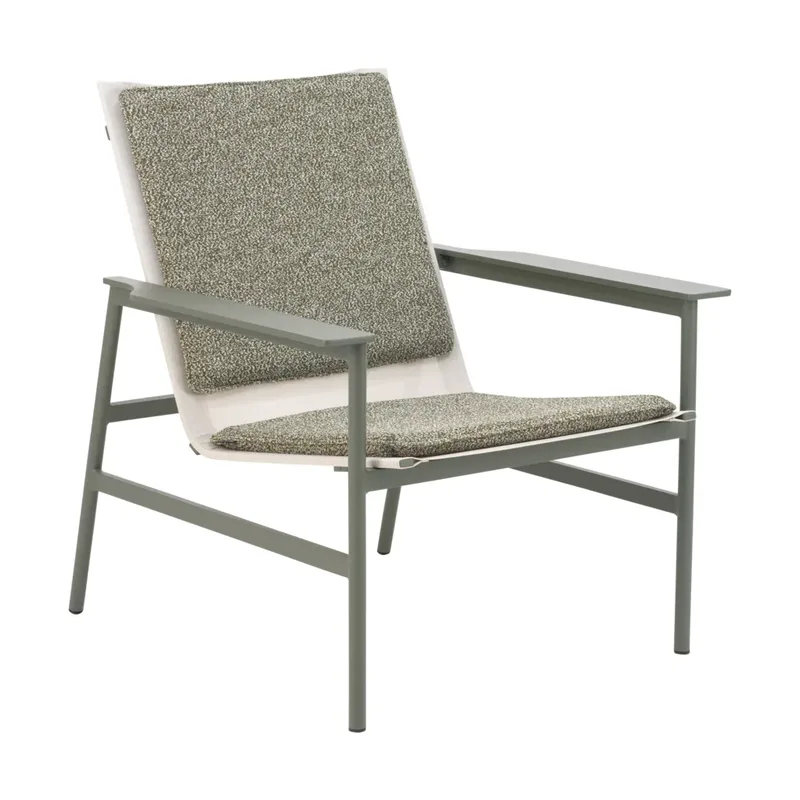 Soro Lounge­sessel Nordic green-teddy verde von Brafab – Produktfoto