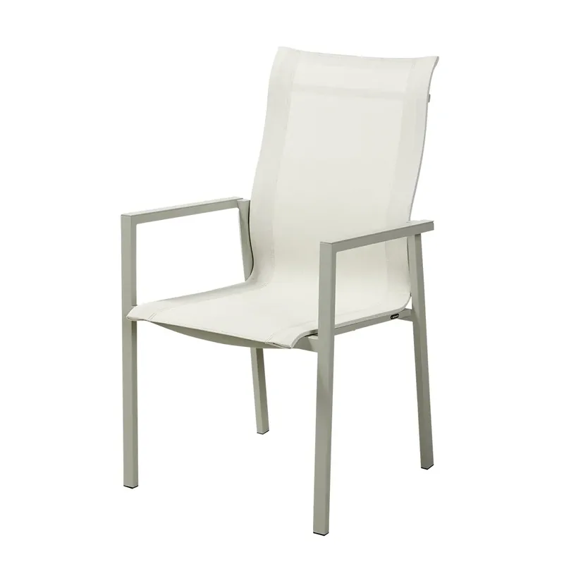 Stuhl mit Armlehne Light Grey/Off-White von Brafab – Produktfoto