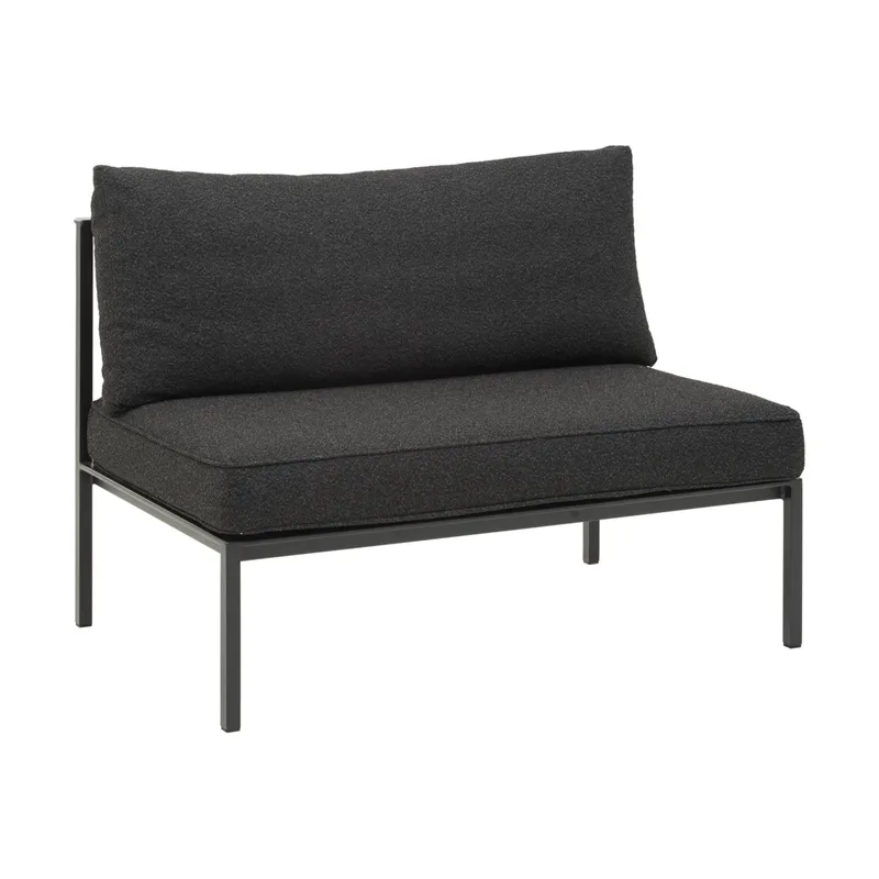 Upper Modulsofa Schwarz-teddy black, Mittelteil von Brafab – Produktfoto