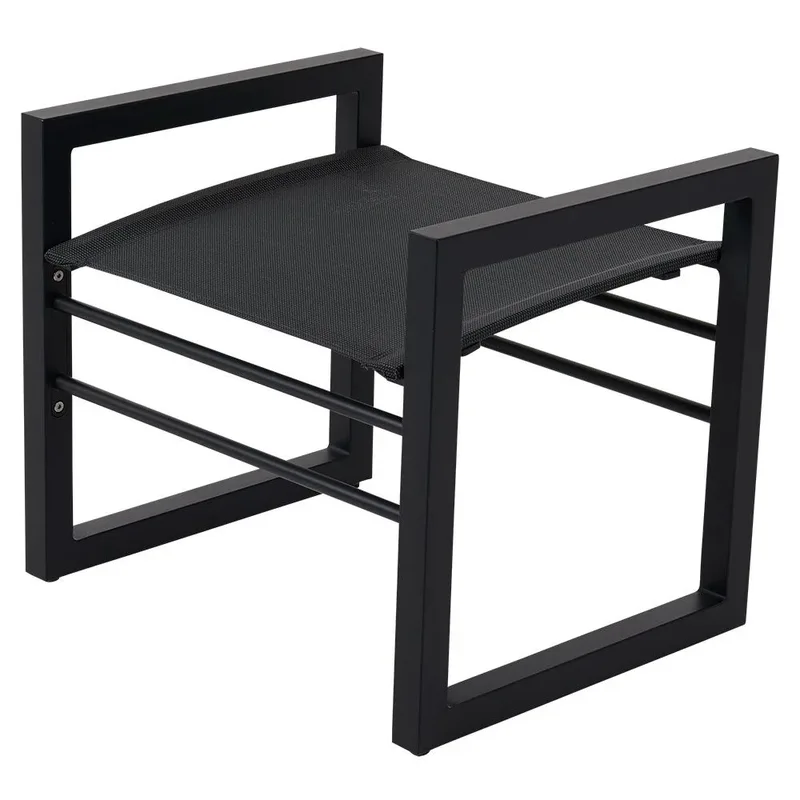 Vevi Fußhocker schwarz/grau från Brafab – produktbild
