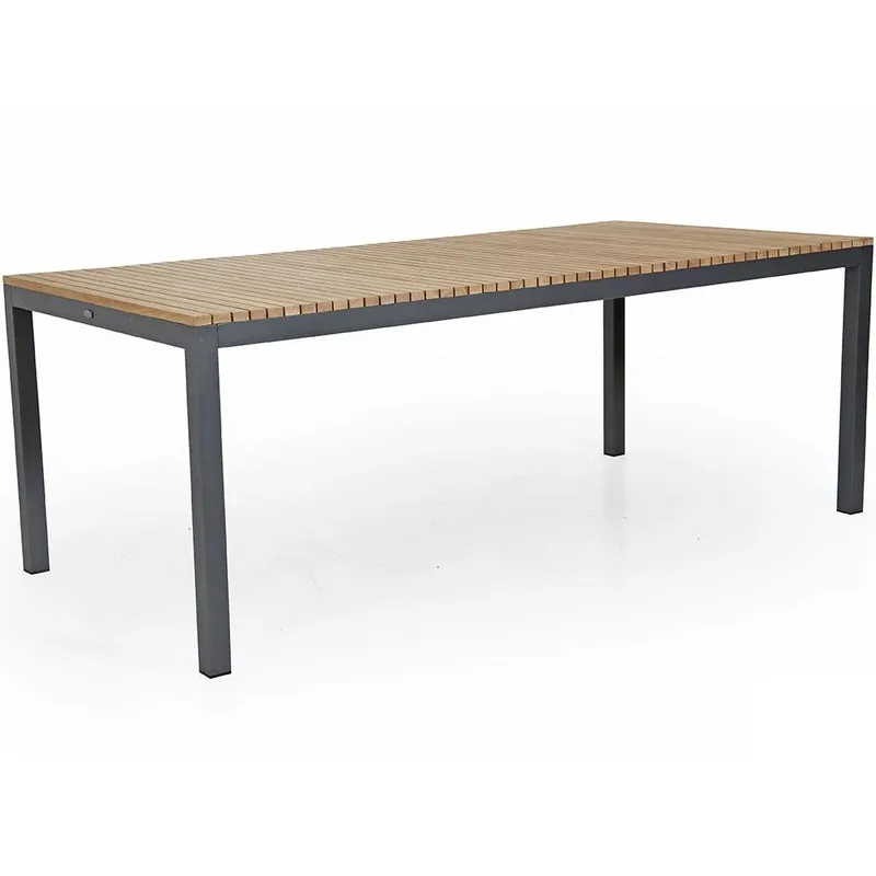 Zalongo Esstisch 100x200 cm natur/grau von Brafab – Produktfoto