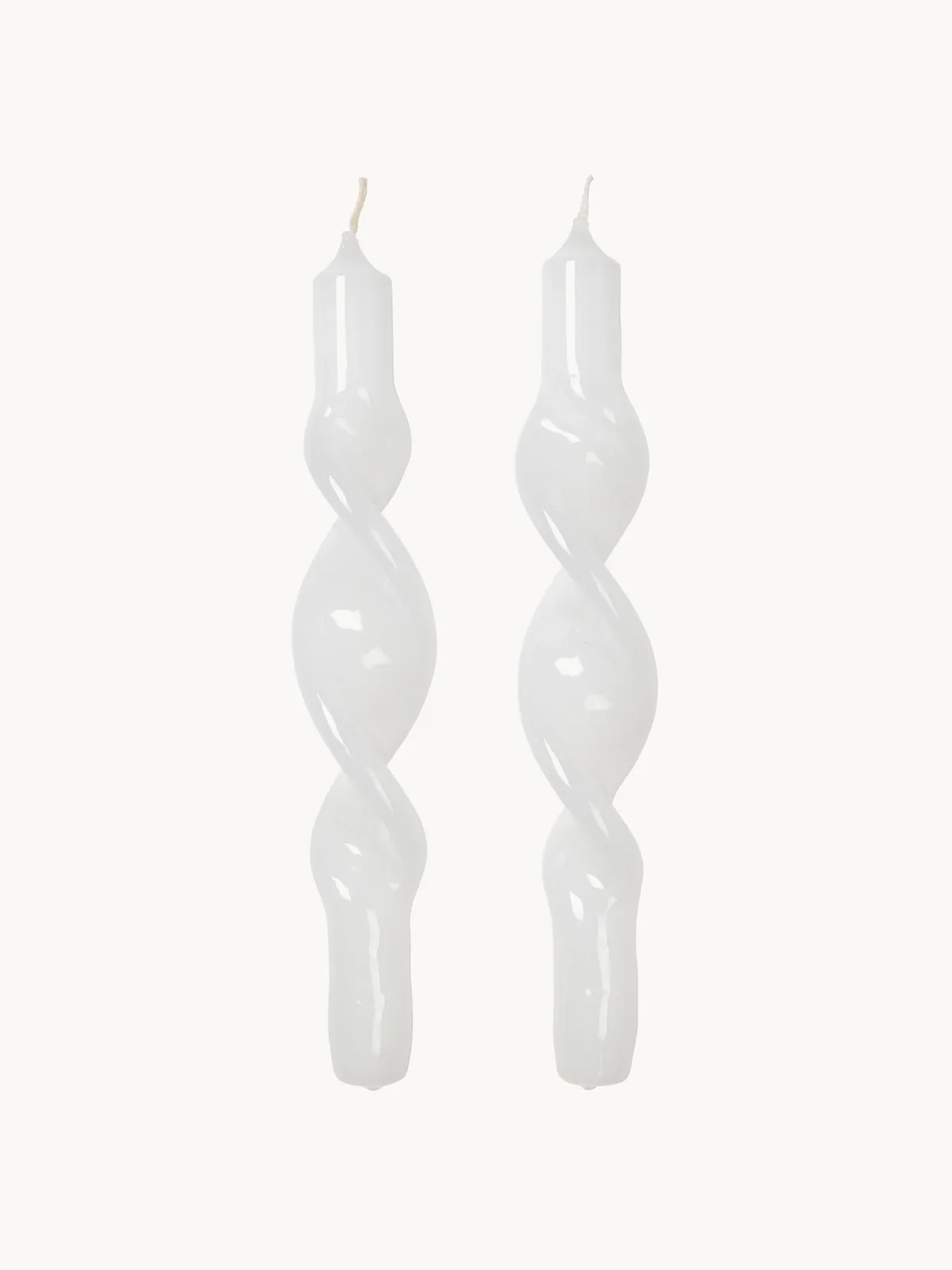 Chandelles artisanales Twist, 2 pièces de Broste Copenhagen – photo du produit