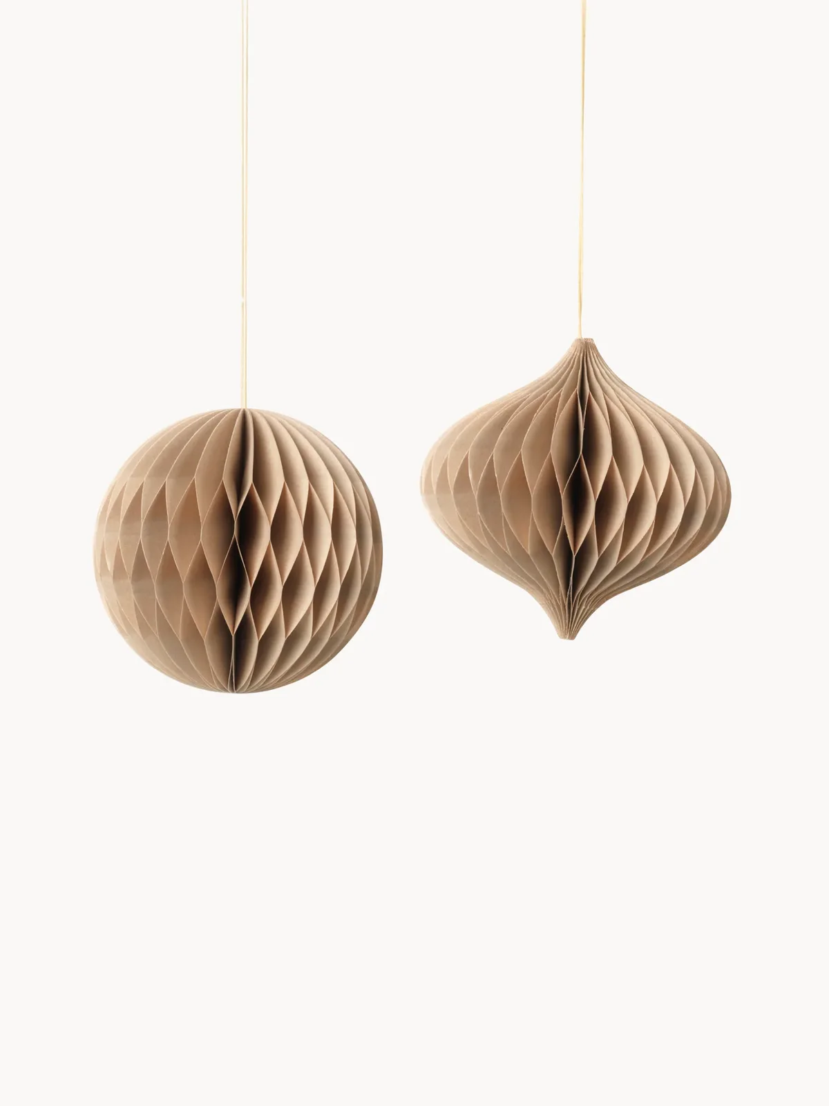 Weihnachtsbaumanhänger Julet, 2er-Set von Broste Copenhagen – Produktfoto