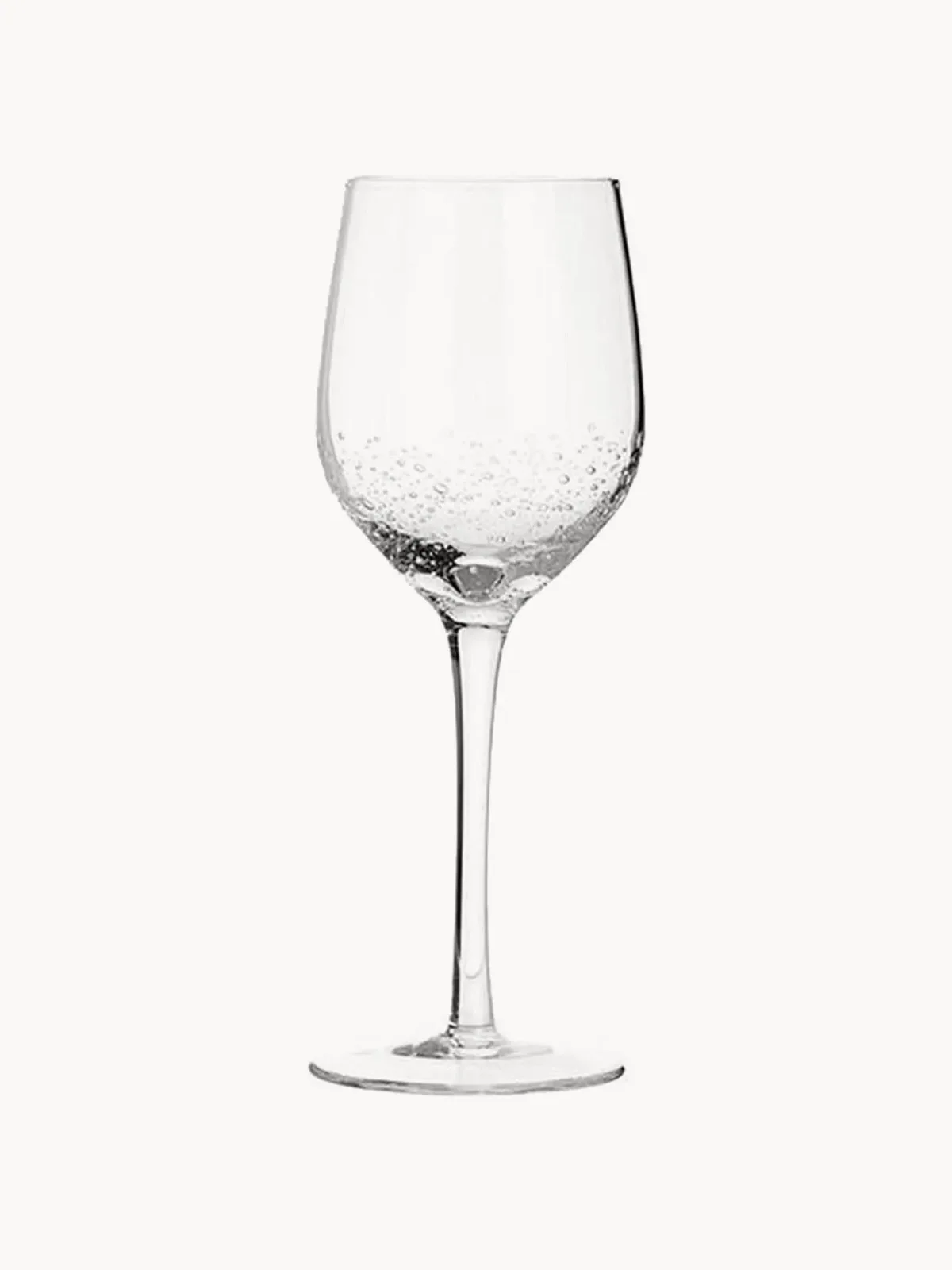 Mondgeblazen witte wijnglas Bubble fra Broste Copenhagen – produktbillede