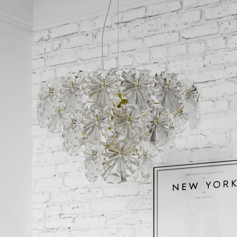 By Rydens hanglamp Lorraine, Ø 52 cm, helder van By Rydéns in Messing, Helder – productfoto