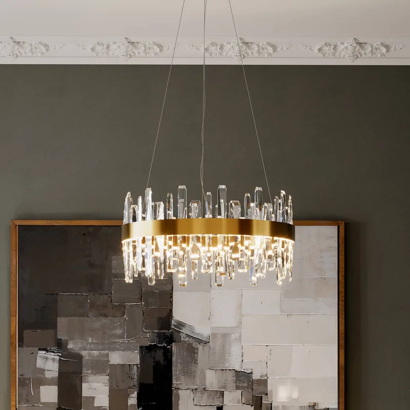 By Rydens LED hanglamp Triumph, Ø 60 cm, messing, helder van By Rydéns in Messing, Helder – productfoto