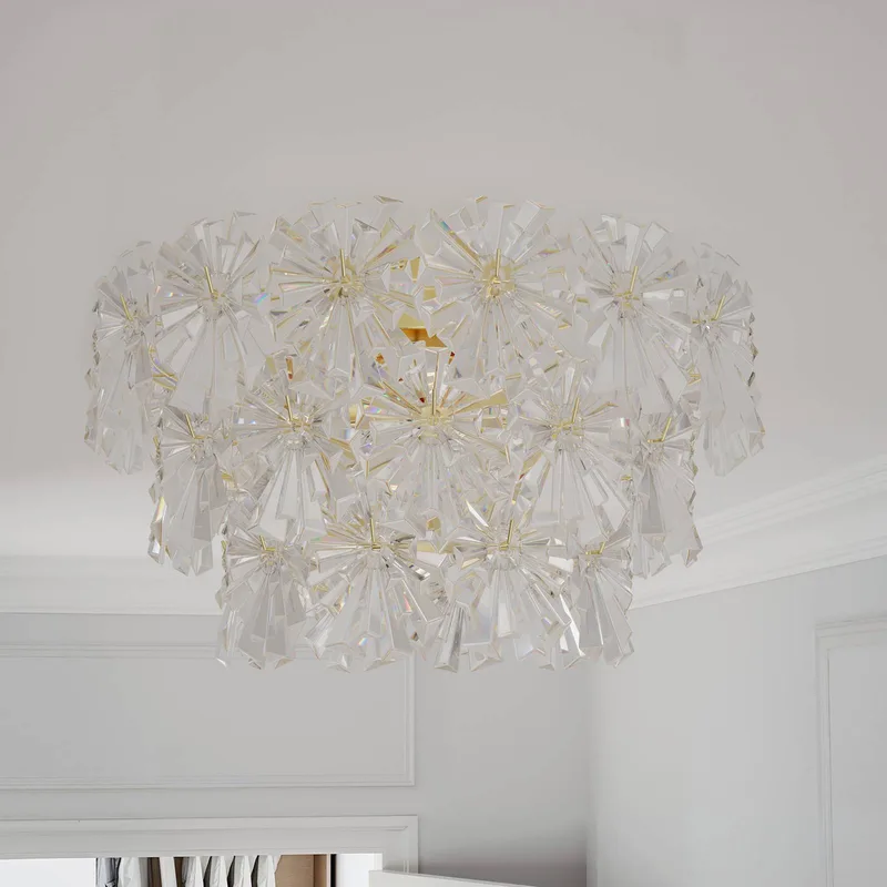 By Rydens plafondlamp Lorraine, Ø 52 cm, helder by By Rydéns in Brass, Helder – product photo