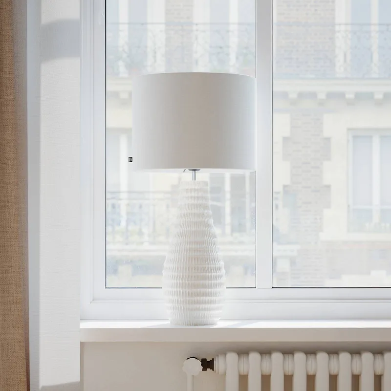 By Rydens tafellamp Bartha, crème/beige, hoogte 74 cm by By Rydéns in Cream, Beige – product photo