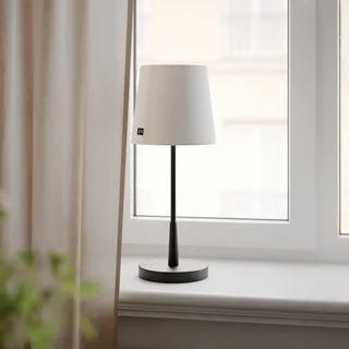 By Rydens tafellamp Lumi, 49 cm, zwart/wit, textiel by By Rydéns in Black, White – product photo 1 of 2