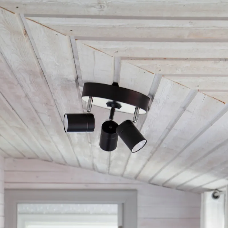 Correct plafondspot 3-lamps fra By Rydéns i Mat zwart – produktbillede