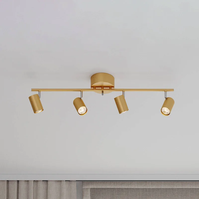 Correct plafondspot 4-lamps by By Rydéns in Mat goud – product photo