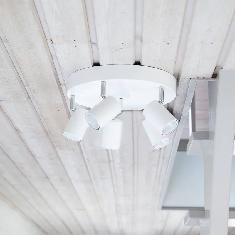 Correct plafondspot 5-lamps van By Rydéns in Wit mat – productfoto