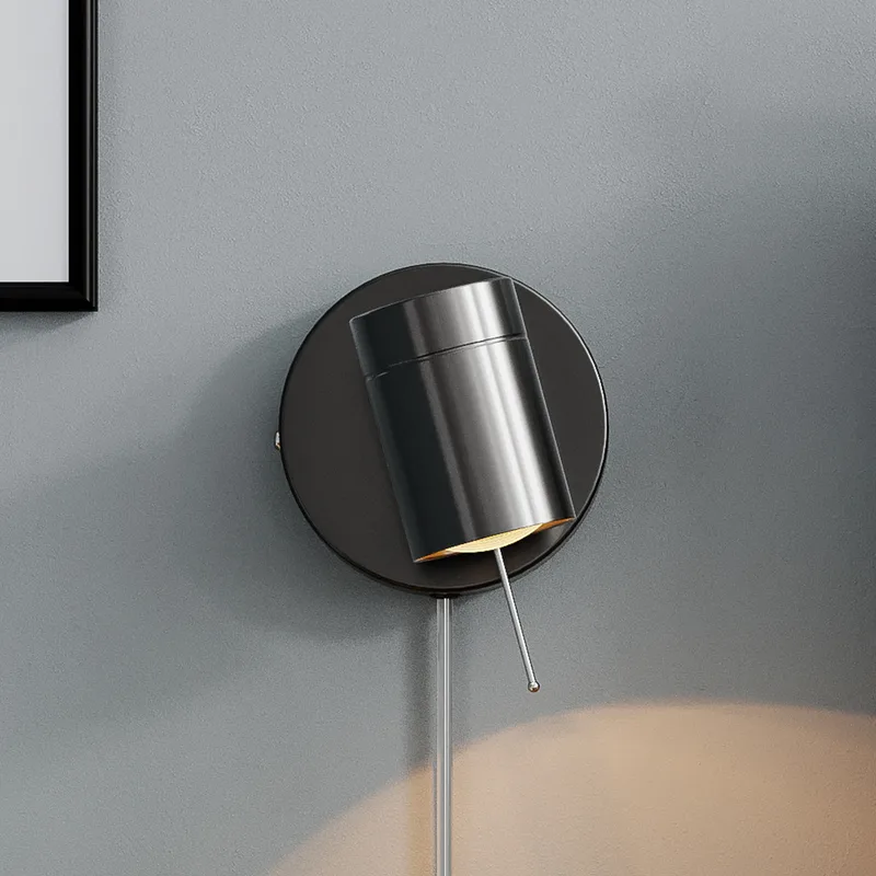 Correct wandlamp, zwart, metaal, dimmer, GU10 by By Rydéns – product photo