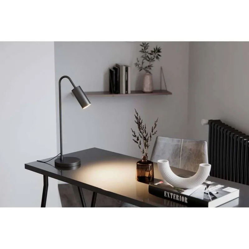 Curve-tafellamp, metaal, GU10 fra By Rydéns i Matzwart – produktbillede 2 af 4