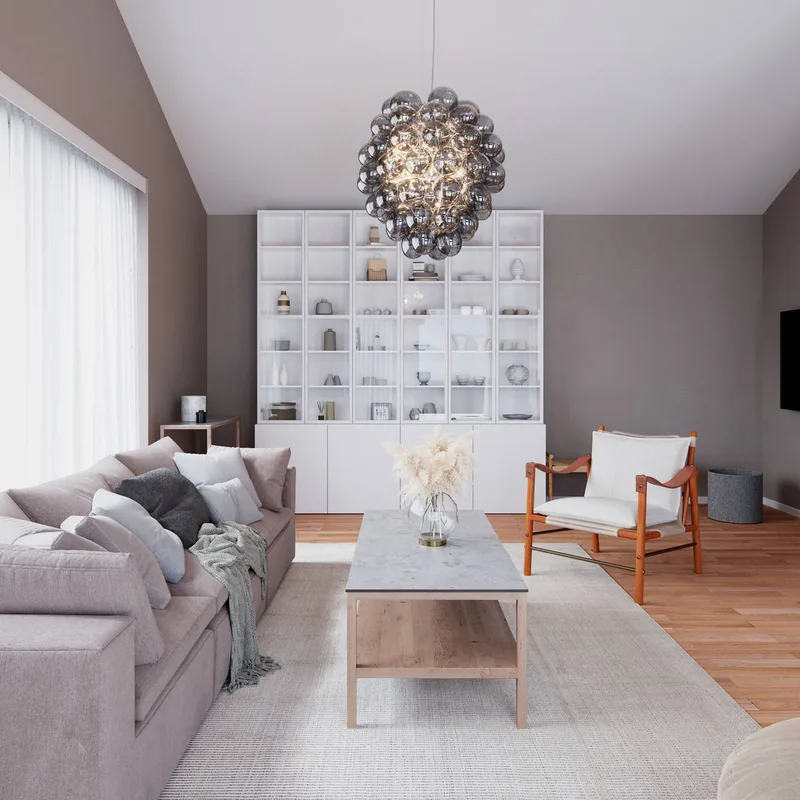 Deluxe glazen hanglamp Ø 64 cm von By Rydéns in Rookgrijs – Produktfoto