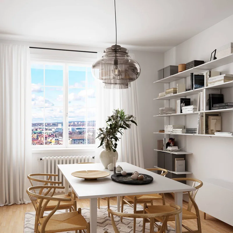 Dolores hanglamp Ø 30 cm från By Rydéns i Rookgrijs – produktbild