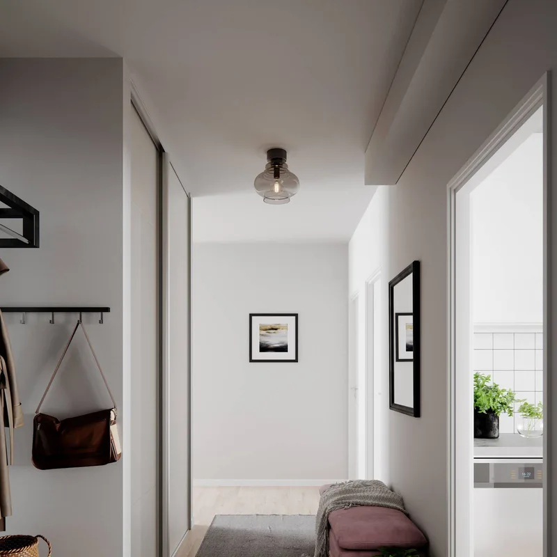 Dolores plafondlamp Ø 30 cm van By Rydéns in Rookgrijs – productfoto