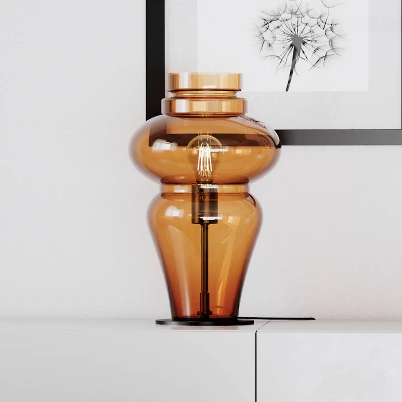 Dolores tafellamp hoogte 40 cm by By Rydéns in Cognac – product photo