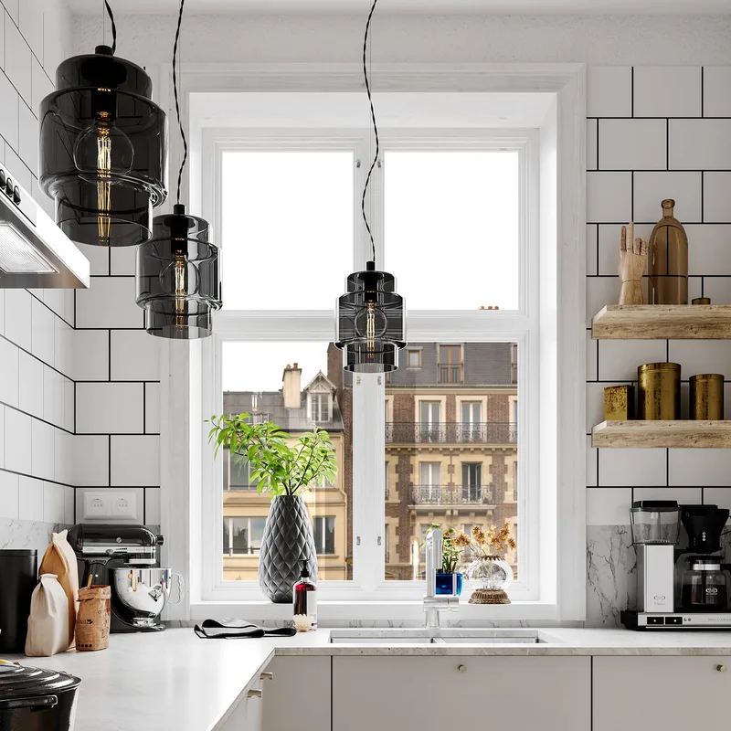 Ebbot hanglamp, rookgrijs, Ø 20 cm by By Rydéns in Rokerig grijs – product photo