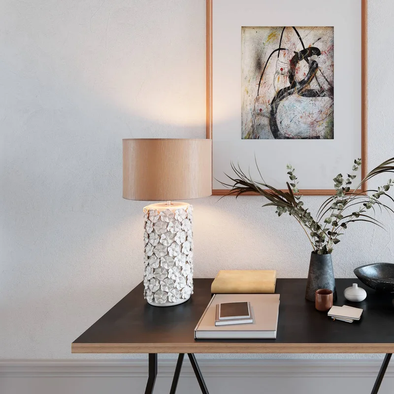 Fiore tafellamp, keramiek, hoogte 54 cm från By Rydéns i Beige – produktbild 2 av 5