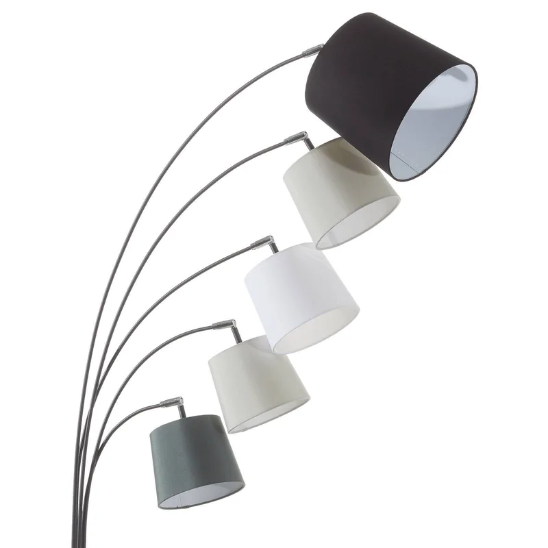 Foggy vloerlamp, 5 kappen, zwart by By Rydéns in Black, Grey, Light grey, White – product photo 3 of 5