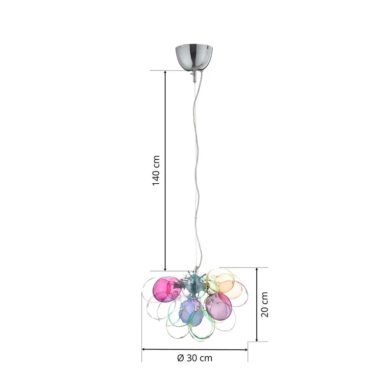glazen hanglamp Gross, 30 cm de By Rydéns en Bont – photo du produit 5 sur 5